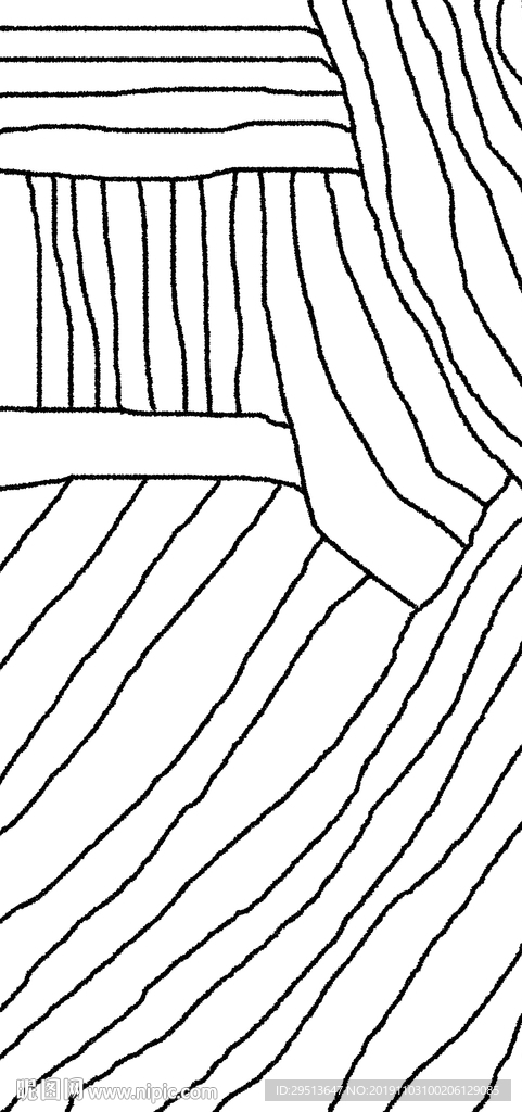 抽象线条装饰画