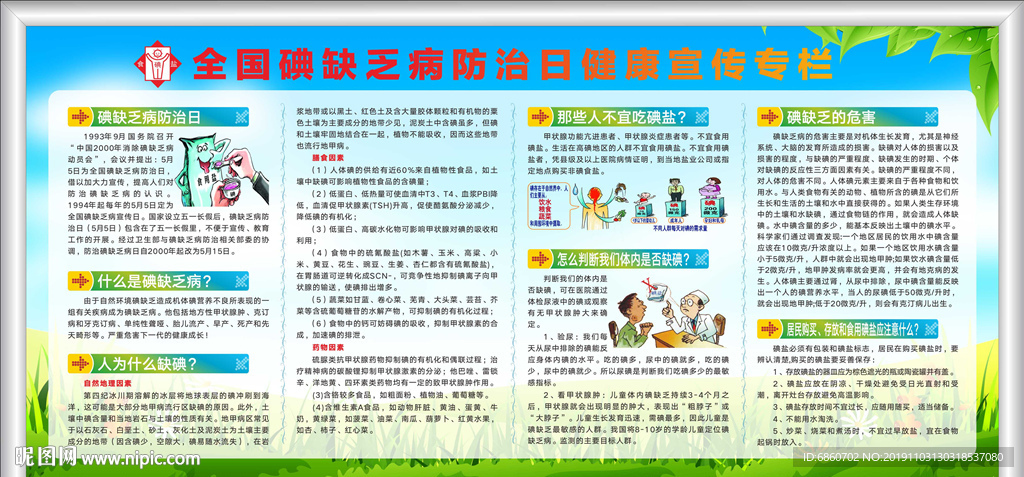 碘缺乏病防治日宣传栏