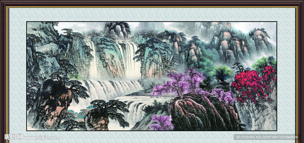 山水风景图 山水风景 巨幅山水