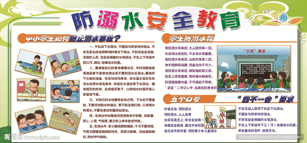 预防溺水展板