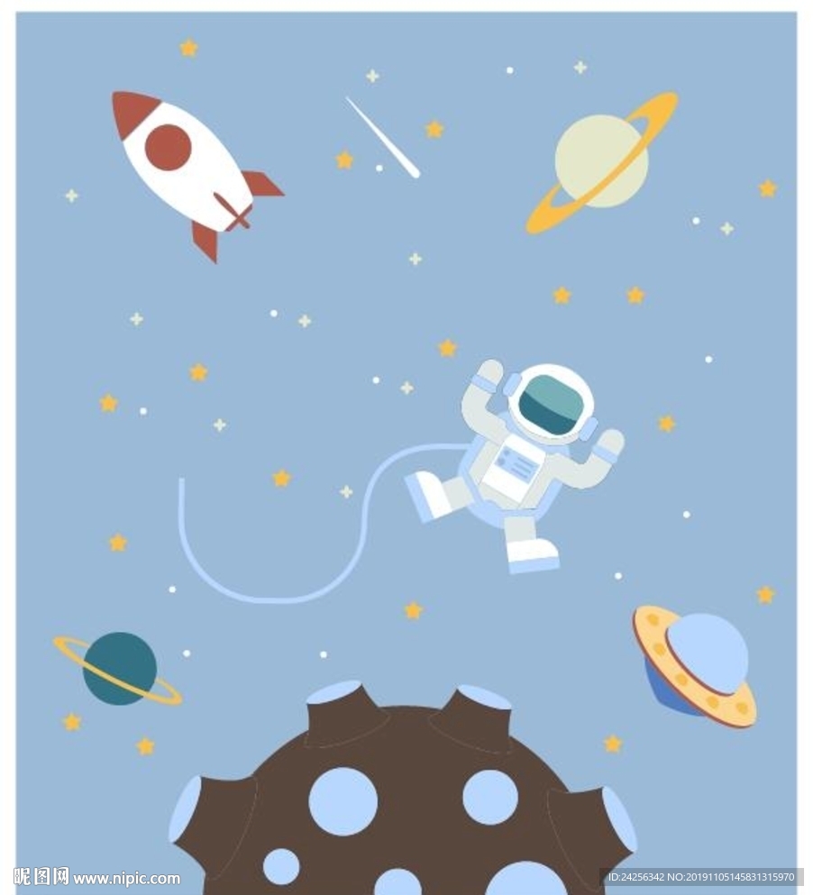 太空 星球 火箭 彗星