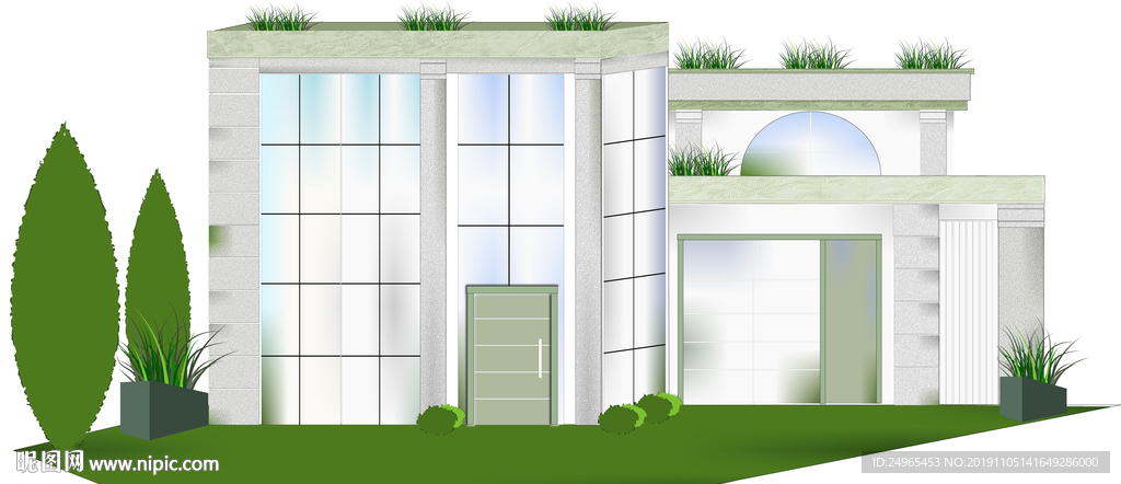 别墅建筑效果图