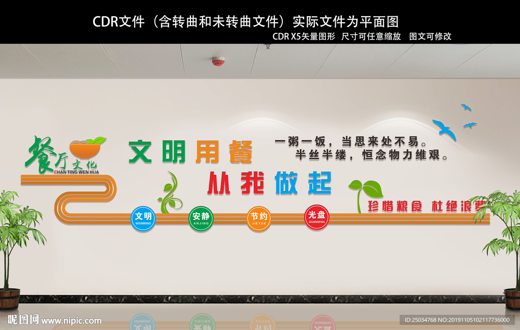 食堂文化墙