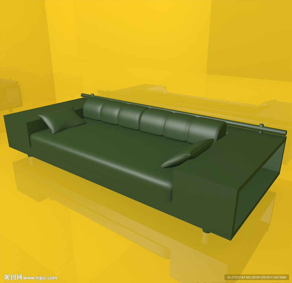 沙发模型 休闲座椅 C4D模型