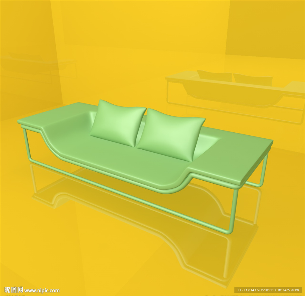 沙发模型 休闲座椅 C4D模型