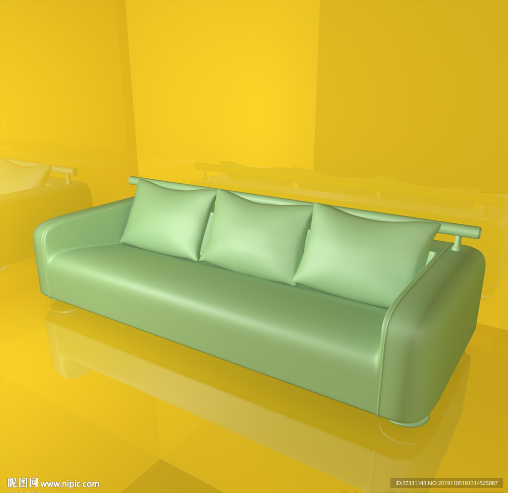 沙发模型 休闲座椅 C4D模型