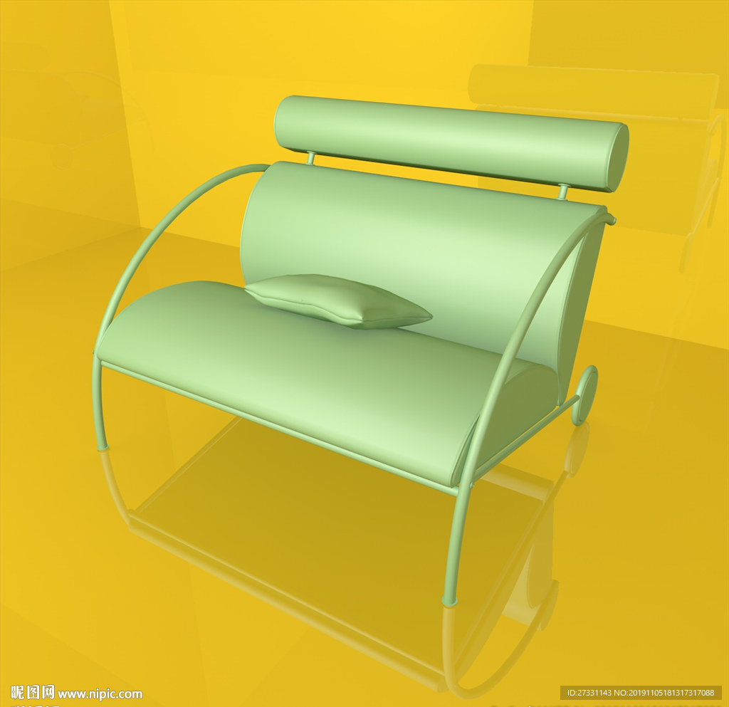 沙发模型 休闲座椅 C4D模型
