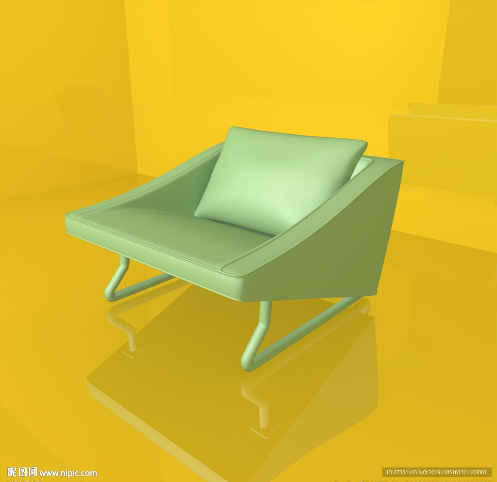 沙发模型 休闲座椅 C4D模型