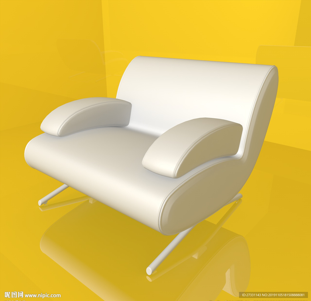 沙发模型 休闲座椅 C4D模型