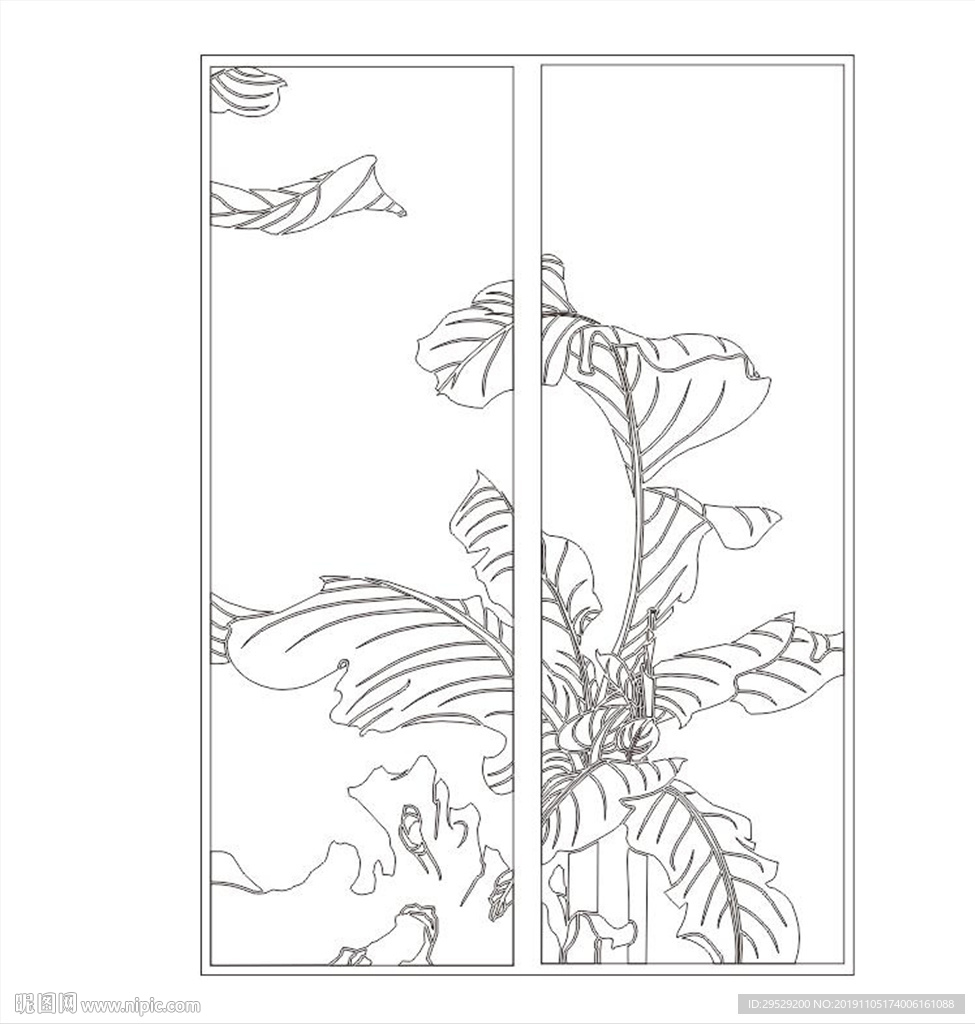 移门雕刻路径