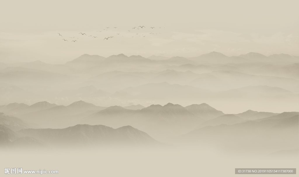 水墨山水画
