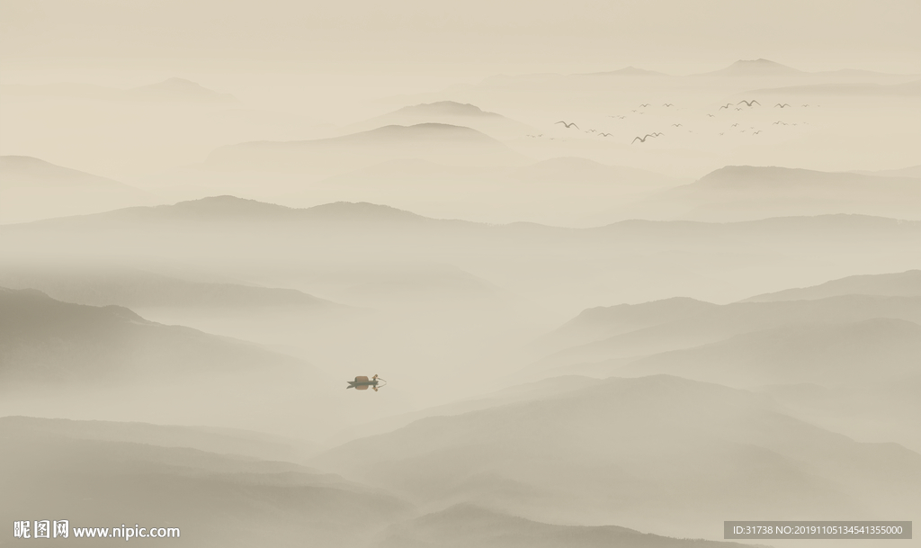 新中式山水画