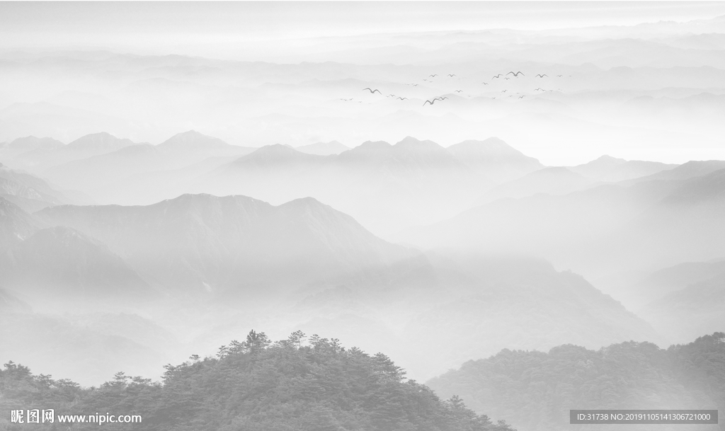 水墨山水画