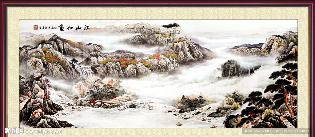 中式山水装饰画