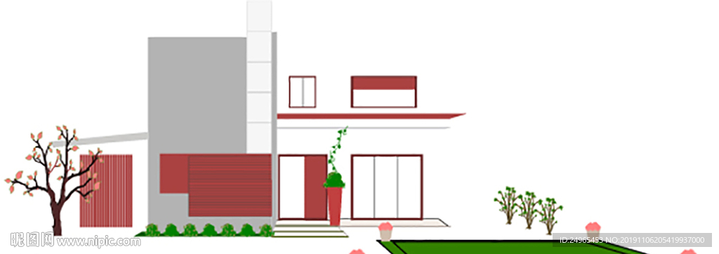 别墅建筑效果图