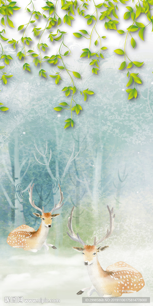 新品装饰玄关画 TIF分层