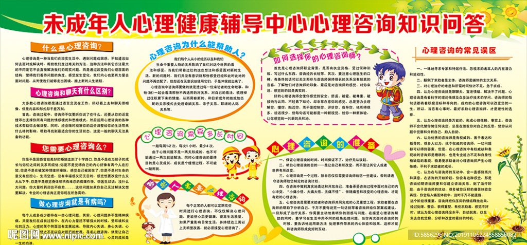 心里咨询展板