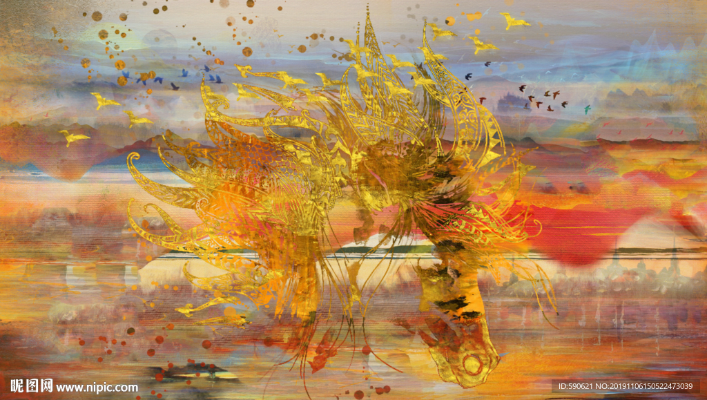 抽象油画