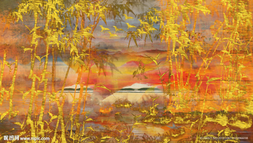 抽象油画