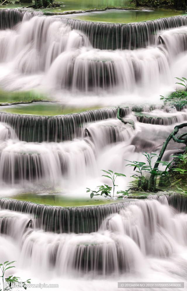 瀑布玄关流水背景墙