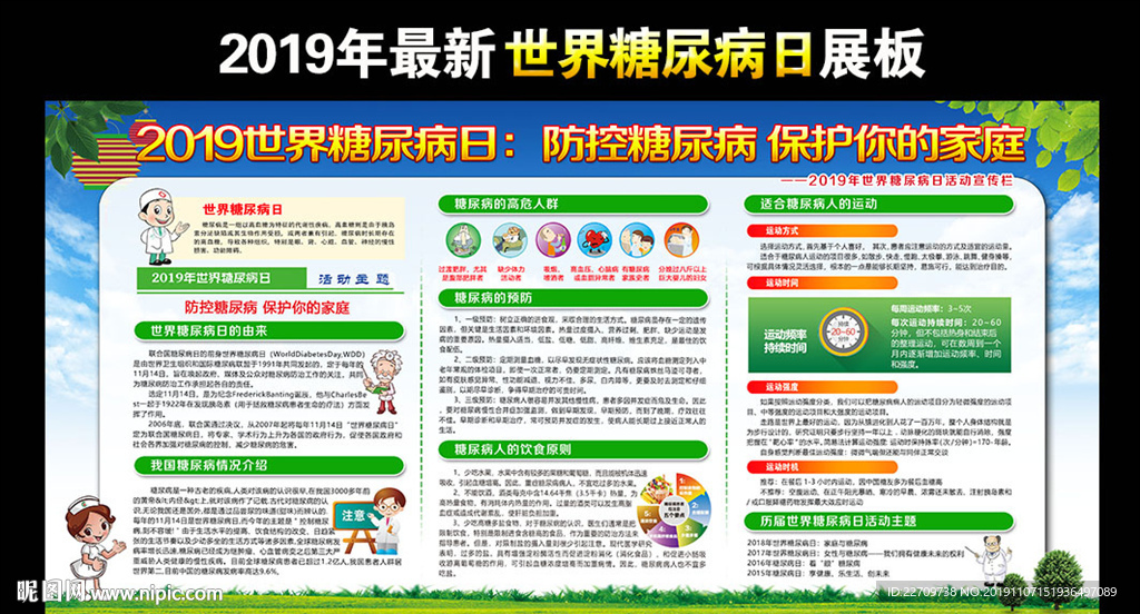 糖尿病展板