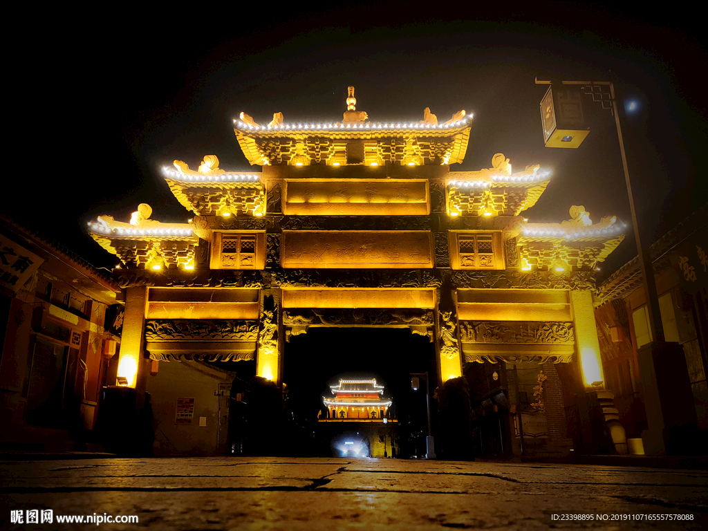 兴城古城夜景