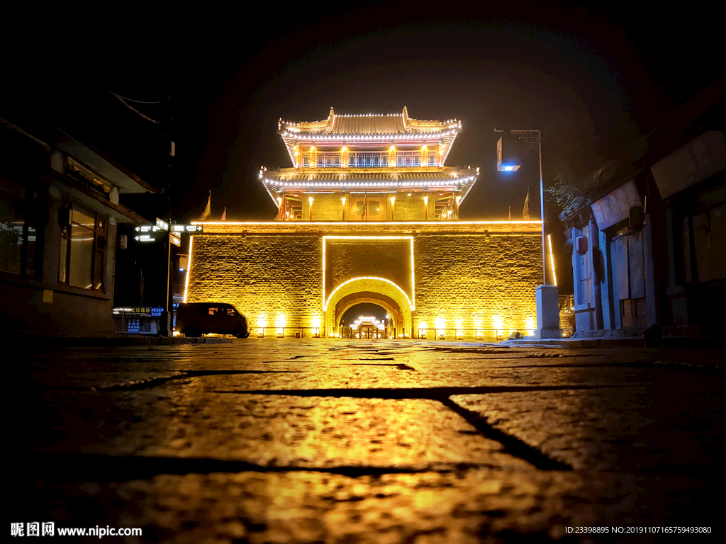 兴城古城夜景