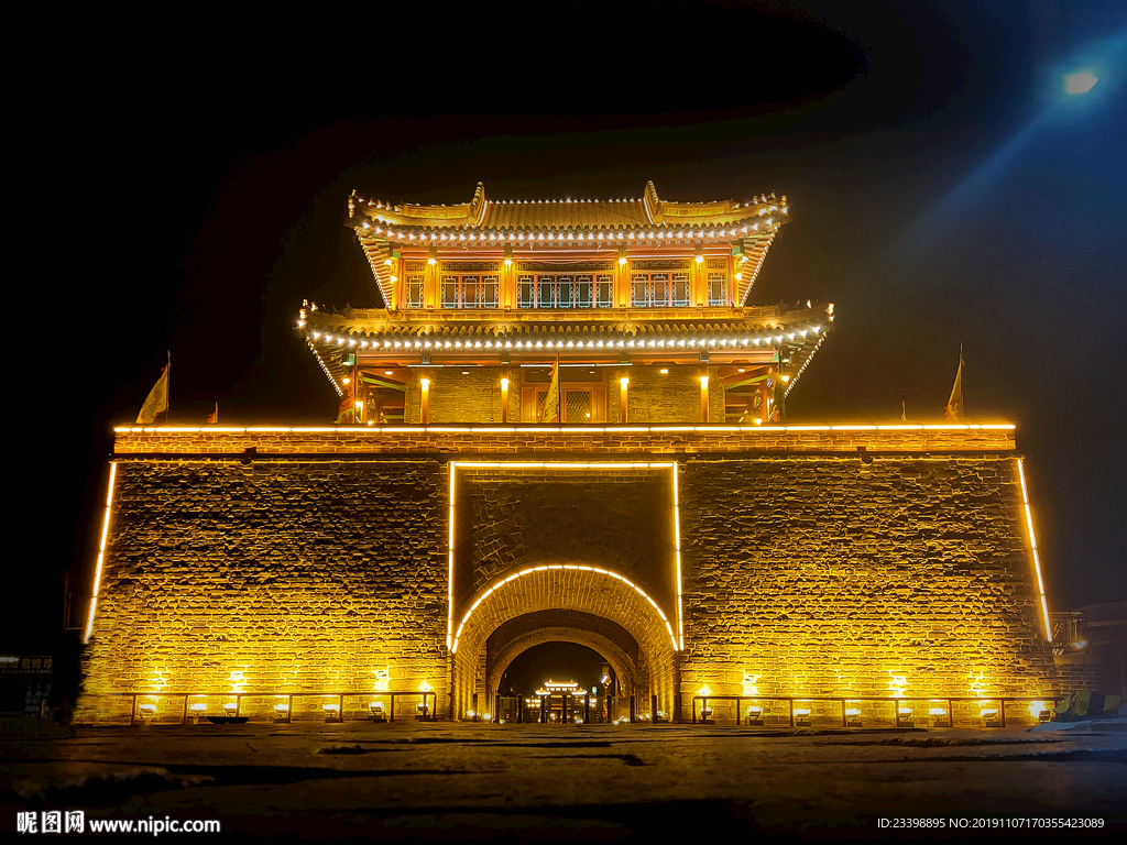 兴城古城夜景