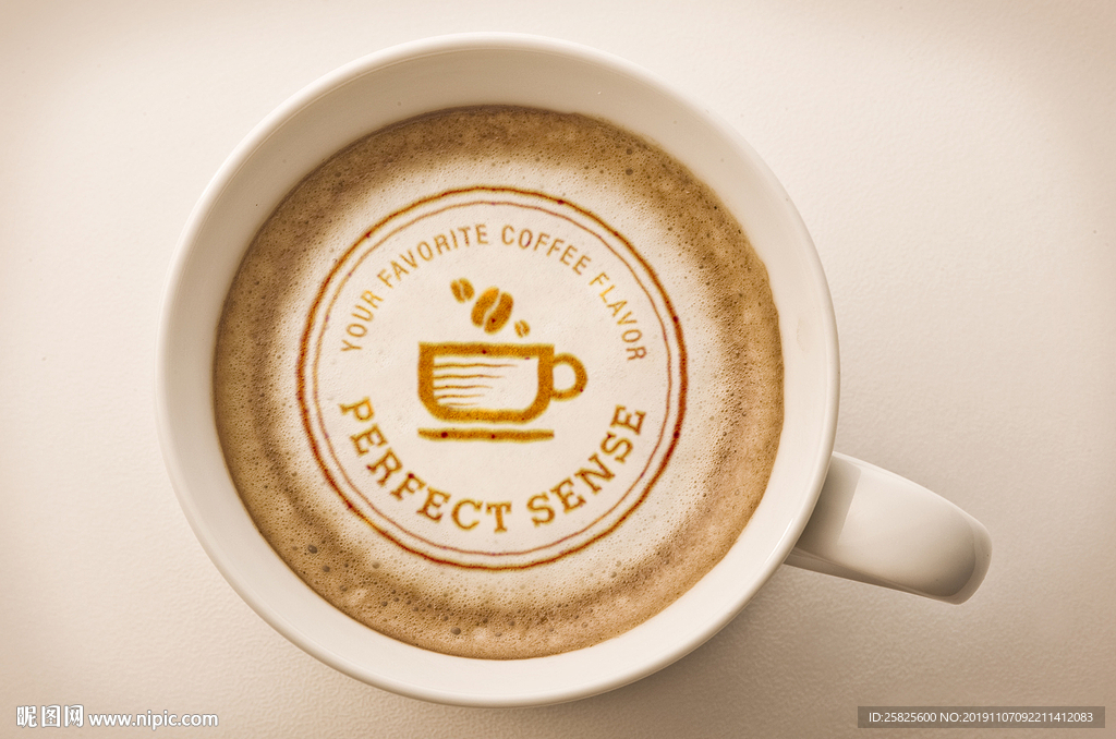 创意咖啡logo样机贴图效果图