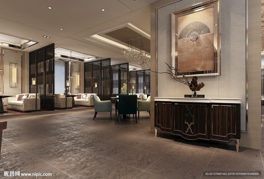 新中式酒店大堂