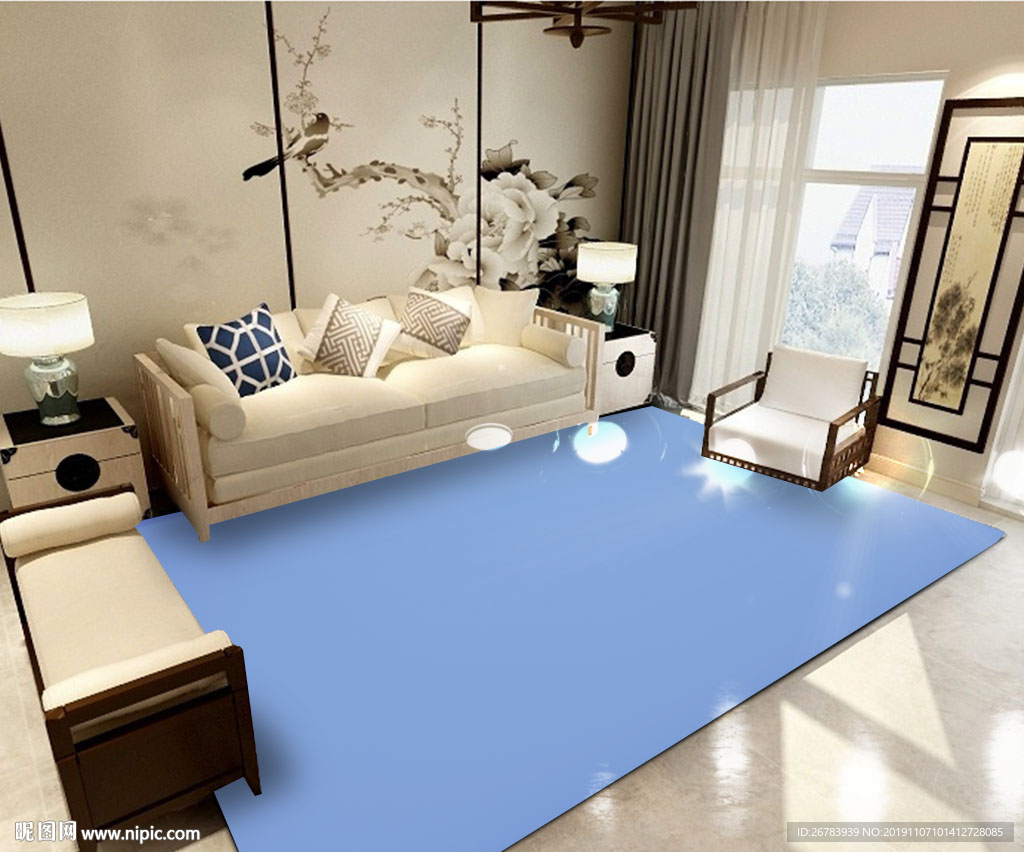 地毯样机免扣效果图