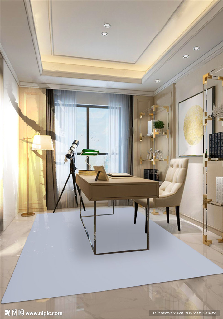 客厅餐厅地毯样机场景