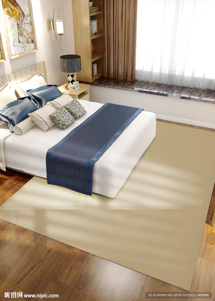 卧室地毯贴图