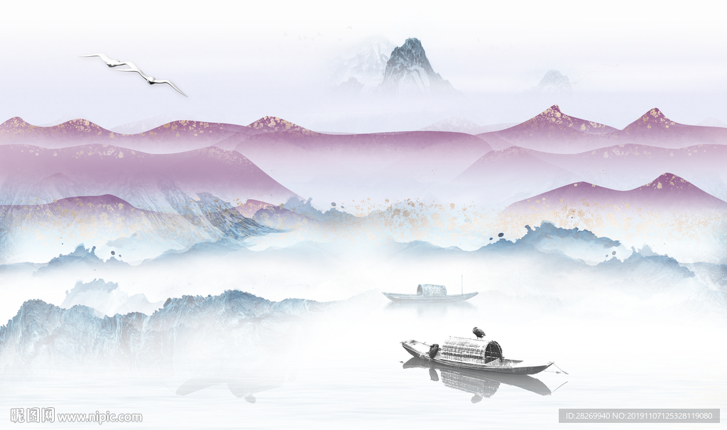 抽象山水画
