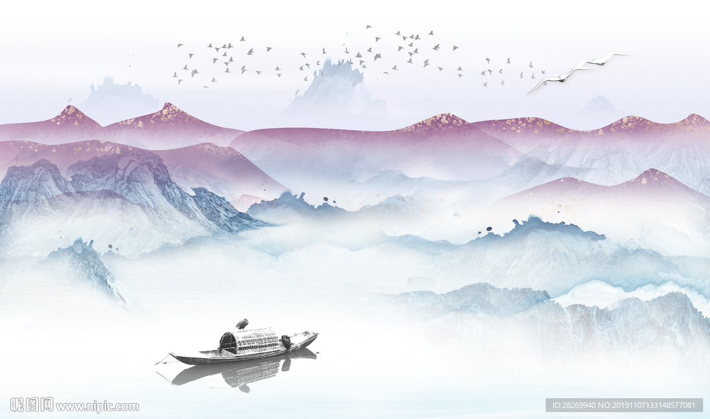 抽象山水画