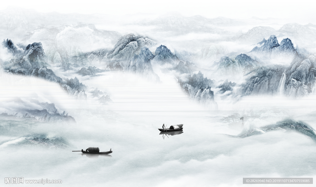 抽象山水画