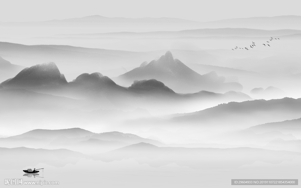 大气山水新风景画 TIF分层