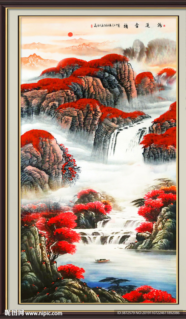 鸿运当头国画