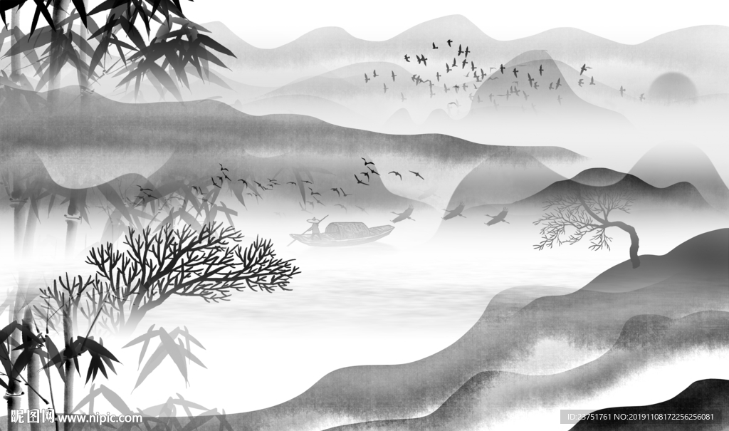 简约山水