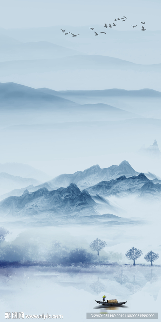 意境新款山水玄关 TIF分层