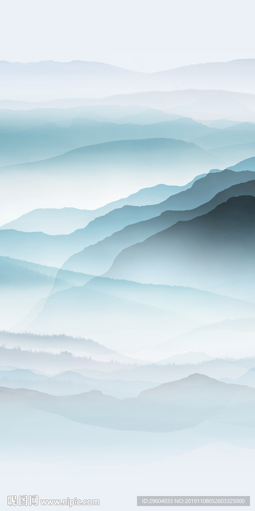 新中式山水新画 TIF分层
