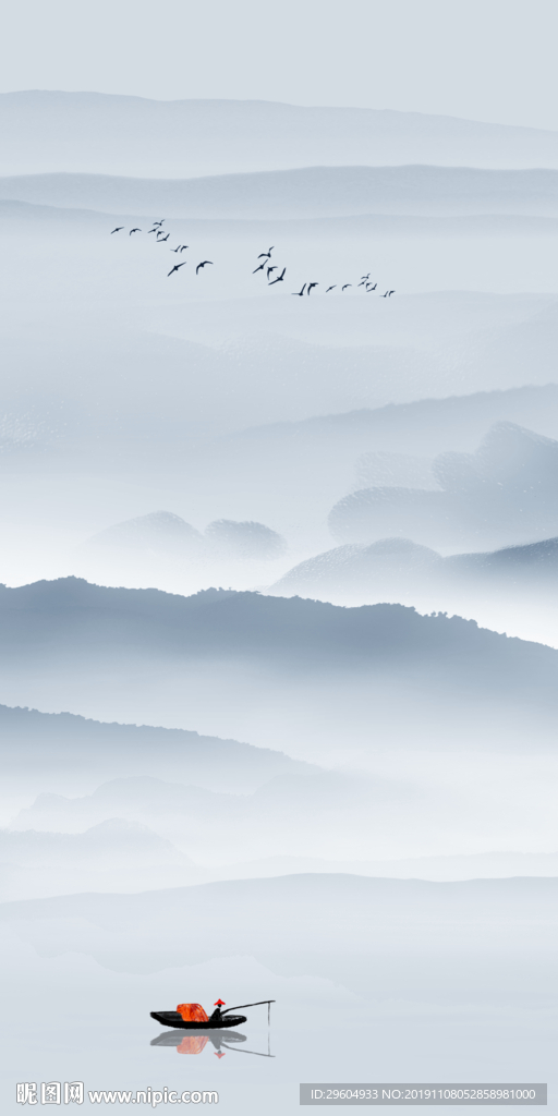 过道玄关山水新画 TIF分层