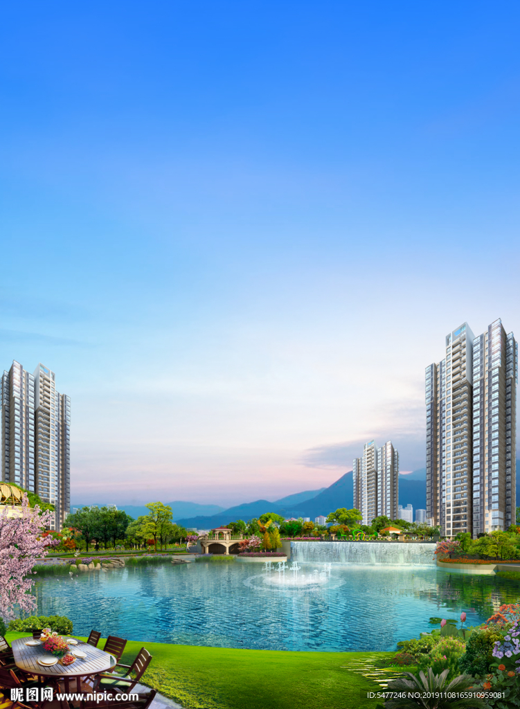湖景