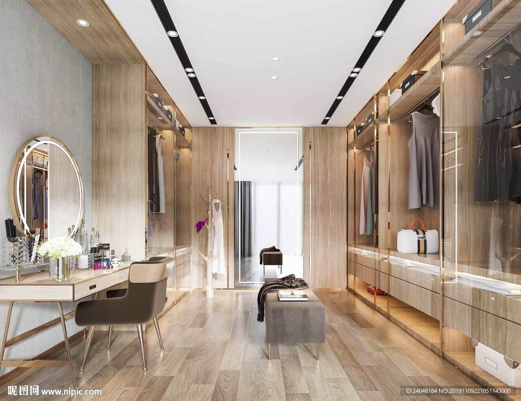 轻奢极简定制衣柜