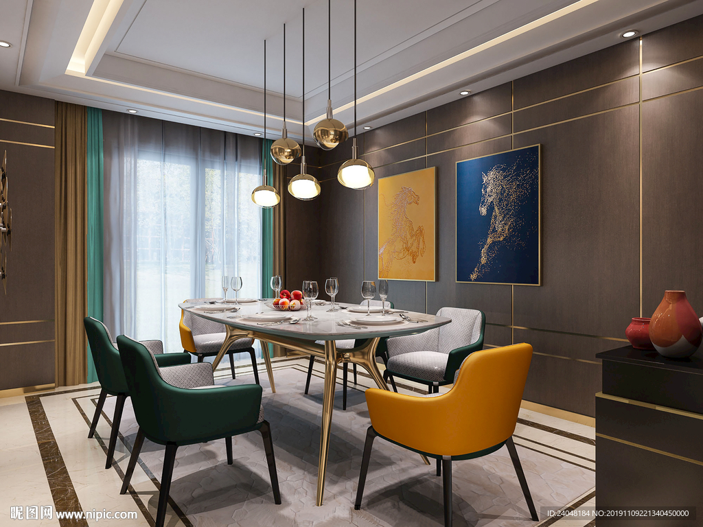 极简轻奢定制餐厅