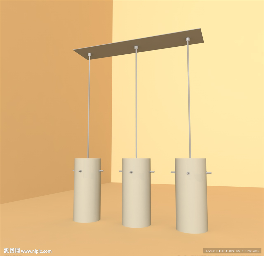 灯具模型 现代台灯 吊灯模型