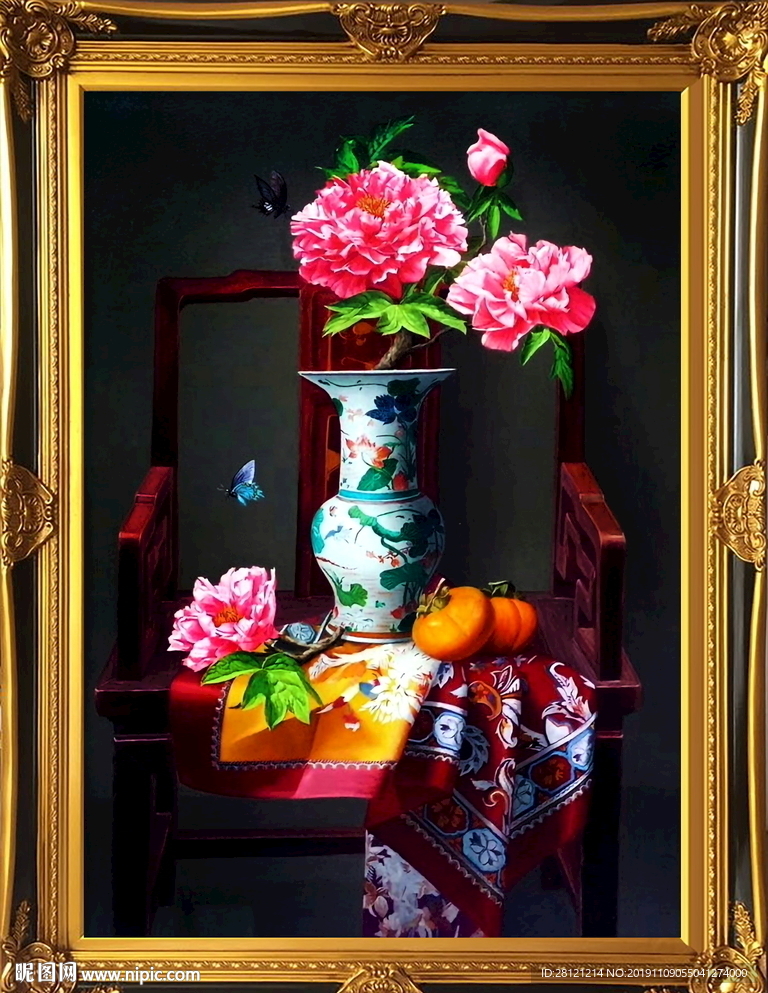 现代高清油画装饰画