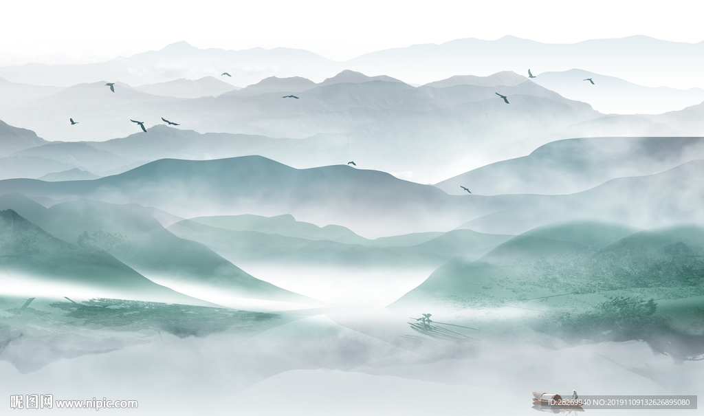 意境水墨山水