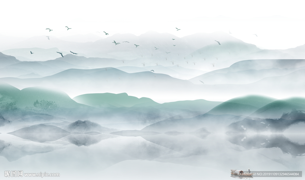 意境水墨山水