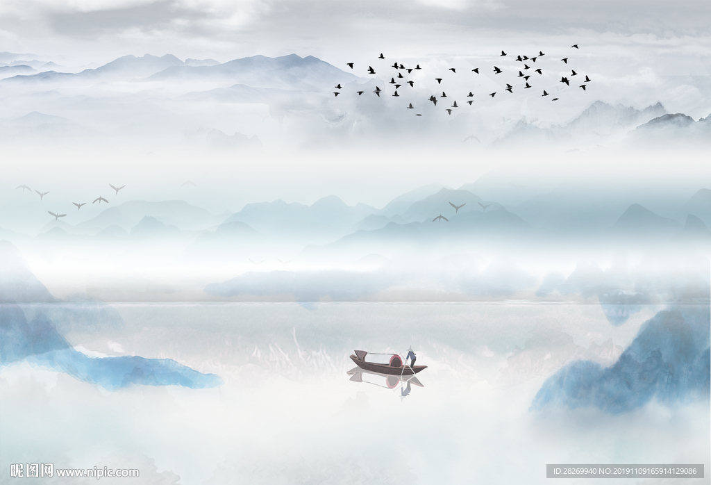 抽象山水
